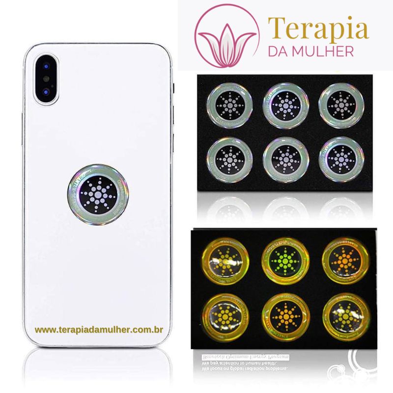 Proteção EMF Celular - Rd-i Quantum™ | Bloqueador Radiação Kit 6 Selos Anti-EMF