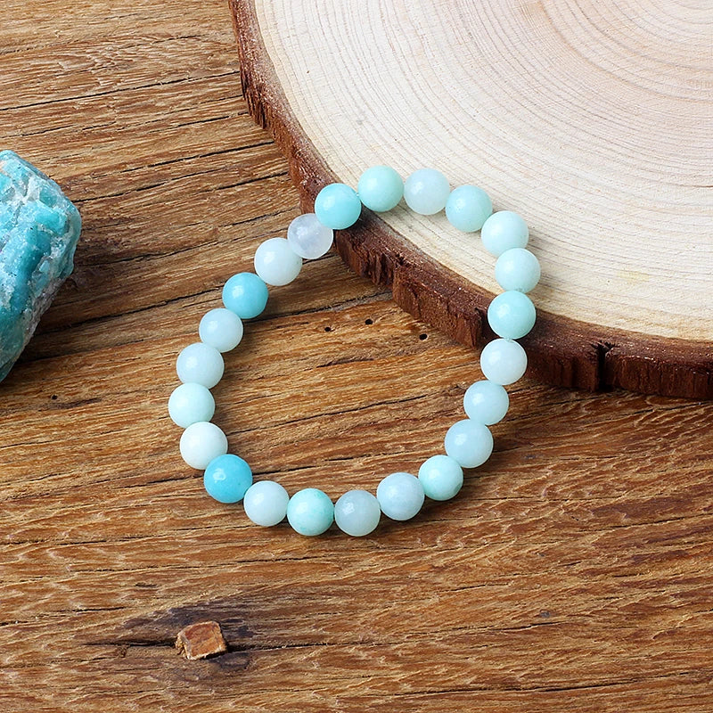 AmazoniteSync™ - Pulseira de Amazonita Natural | Comunicação Autêntica e Bem-estar