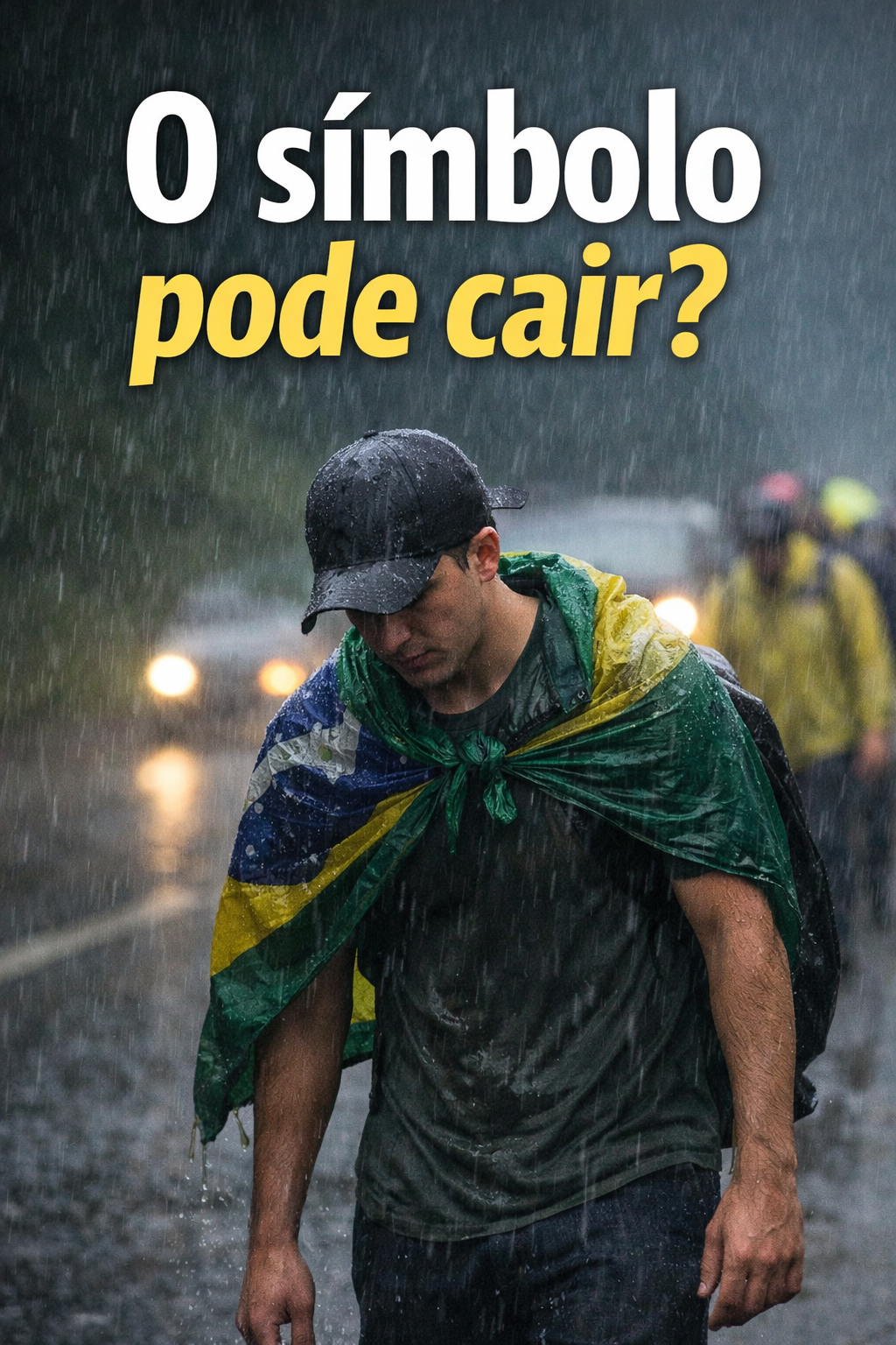 O símbolo pode cair? - Nikolas Ferreira caminhando na chuva