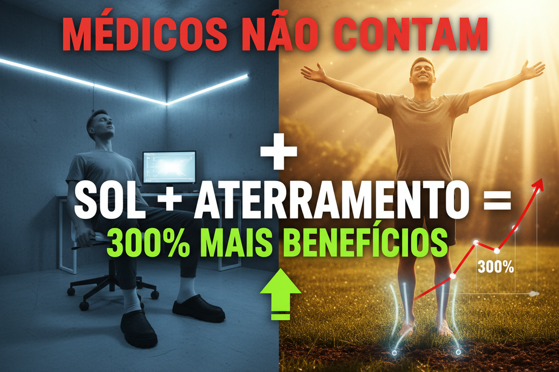 Médicos Não Contam: Combinar Sol e Aterramento Multiplica Benefícios em 300% (A Ciência Explica Por Quê)