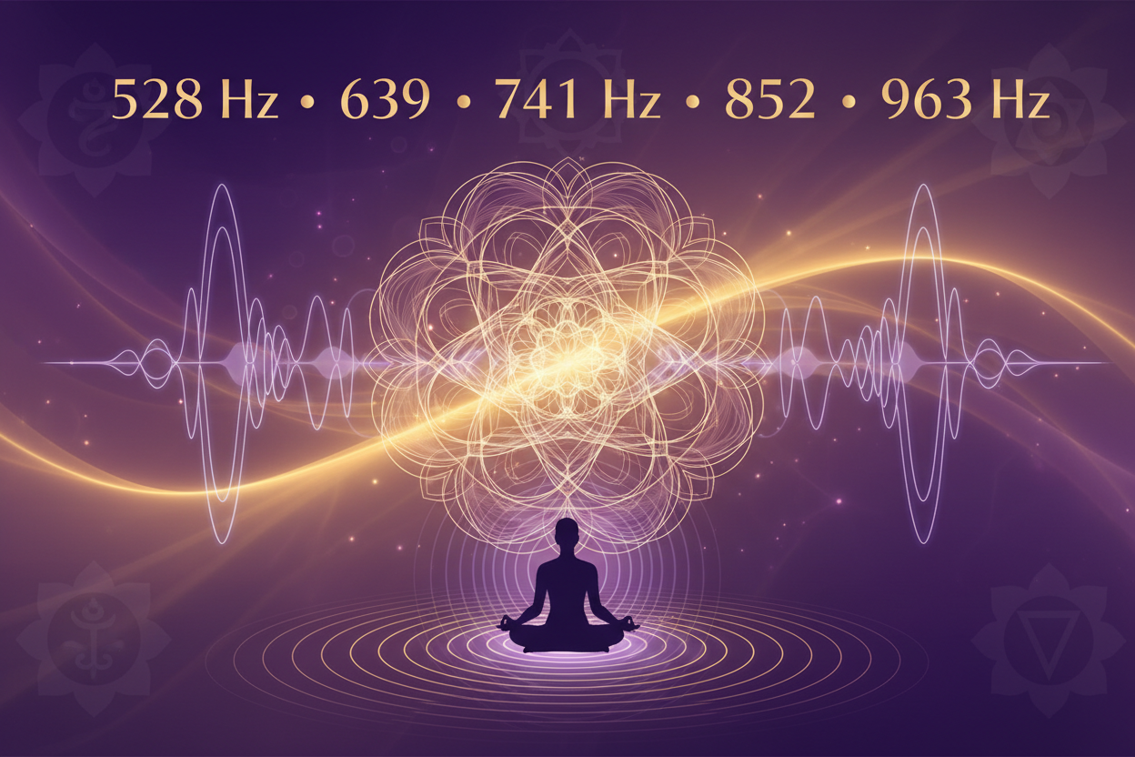 Solfejos Puros: O Poder das Frequências 528 Hz, 639 Hz, 741 Hz, 852 Hz e 963 Hz na Harmonização Energética