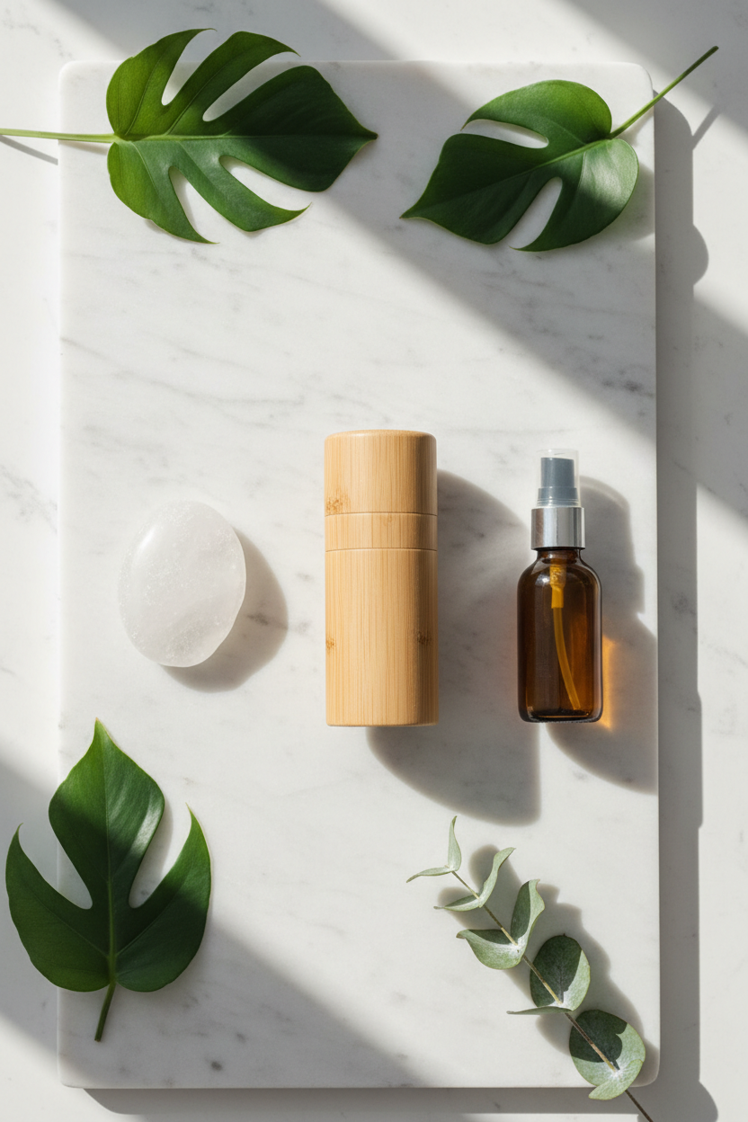 melhores desodorantes naturais comparativo pedra cristal bambu spray mineral