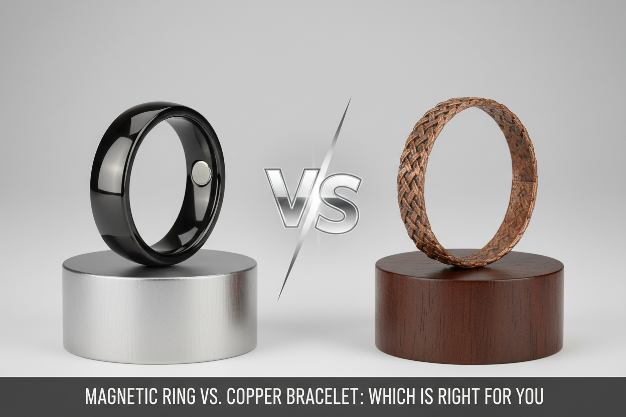 Anel magnético vs bracelete - comparação completa