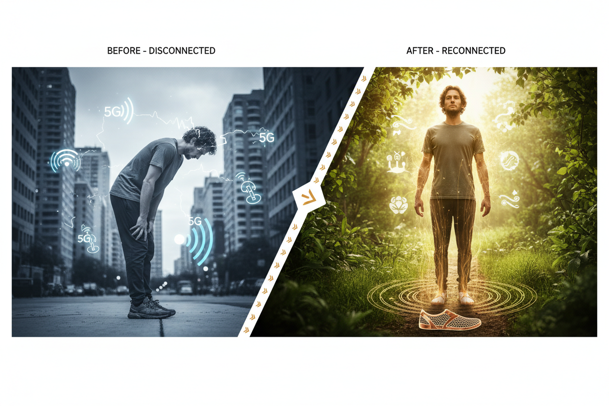 A Ciência Por Trás do Aterramento de Cobre e da Tecnologia Barefoot: Como Reconectar-se com a Terra Está Transformando a Saúde Moderna