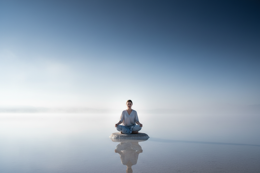 Figura humana em reflexão interior representando espiritualidade sem religião e busca pessoal autêntica