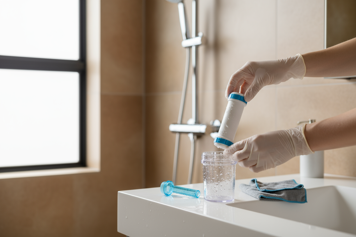 Manutenção de Filtro de Chuveiro: Como Trocar o Refil e Prolongar a Vida Útil