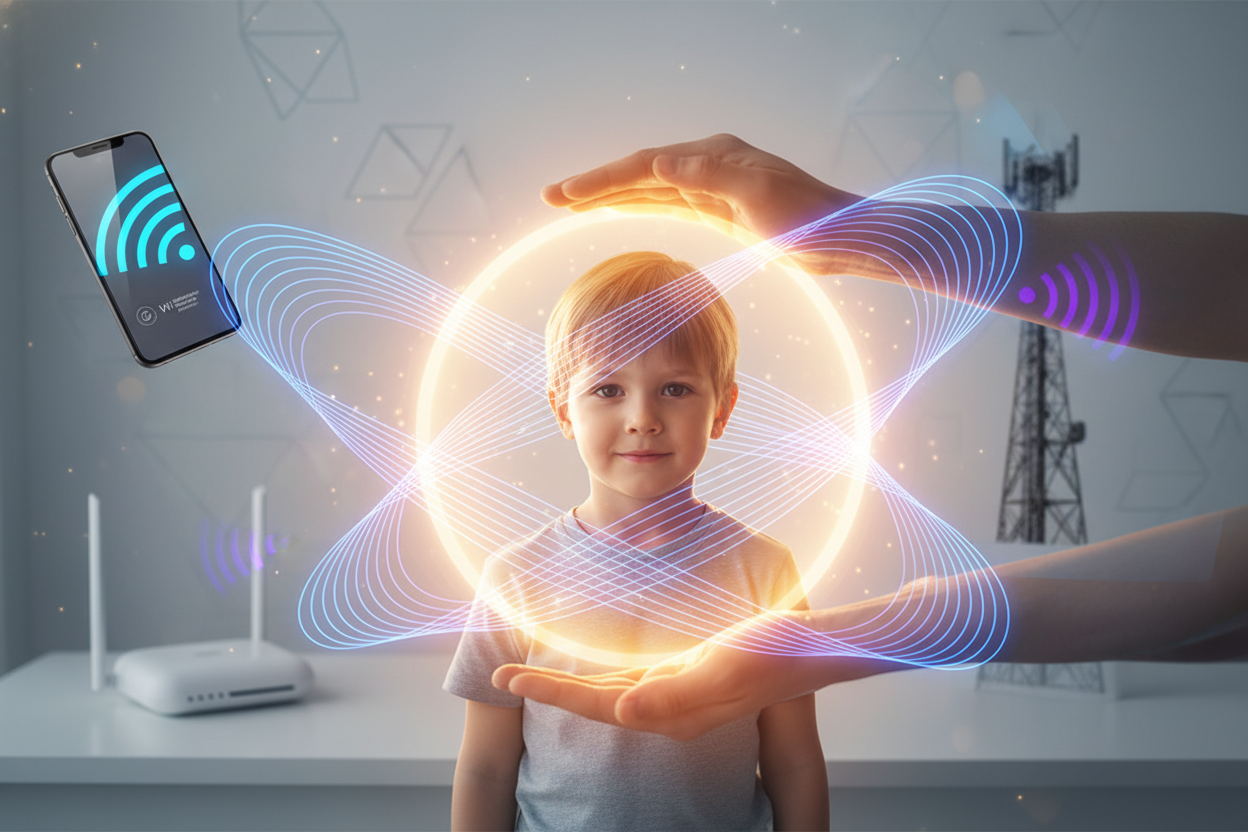 Proteção de crianças contra radiação 5G e EMF - guia científico para pais