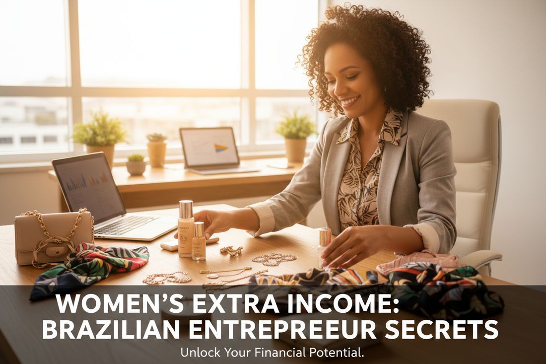 Mulher empreendedora com renda extra - produtos fáceis de vender