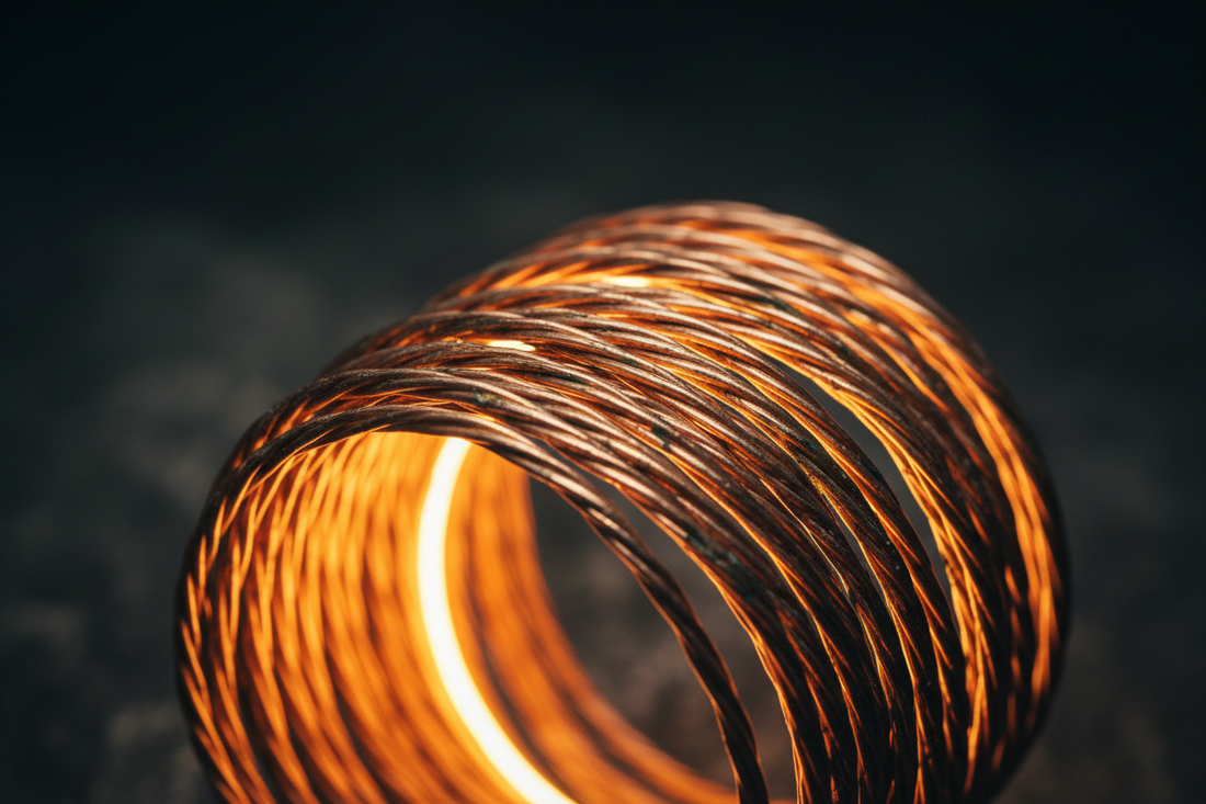 Tensor de Cobre artesanal iluminado — história, geometria e tradição do cobre