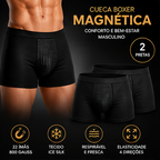 Cueca Boxer Magnética | Conforto e Bem-Estar Masculino | Kit 2 Peças