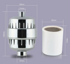 Filtro de Chuveiro 25 Estágios com Zeólita - Remove Cloro e Impurezas | Zeo Purific™