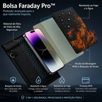 Bolsa Faraday Pro™ | Documentos, Fogo e Água | Bloqueio de Sinal e RFID
