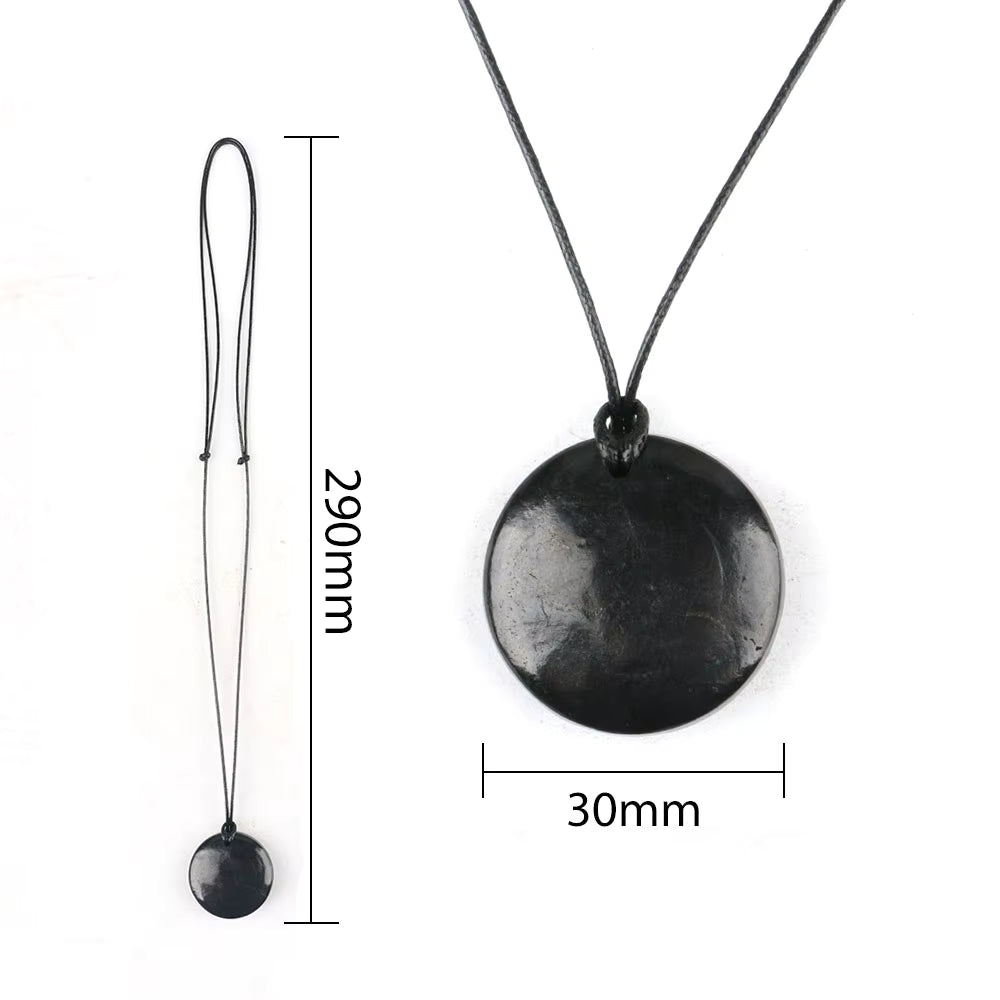 Pingente de Shungite Autêntica da Rússia | Proteção Energética e Bem-estar - KareliaGuard™