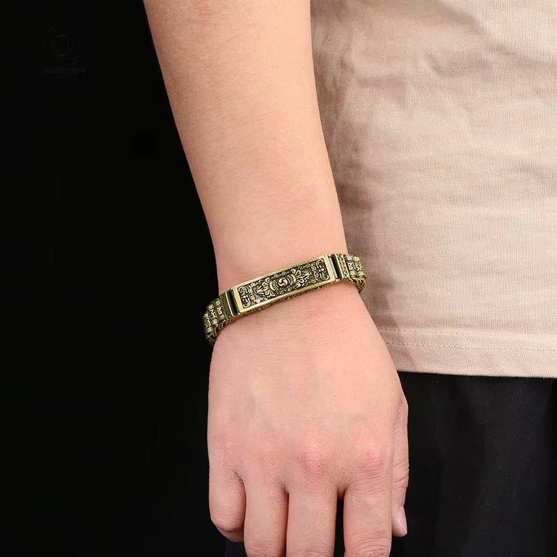 Pulseira de Cobre Tibetana - Om Mani Padme Hum