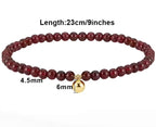 Tornozeleira da Proteção em Prata 925 | Black Spinel ou Garnet