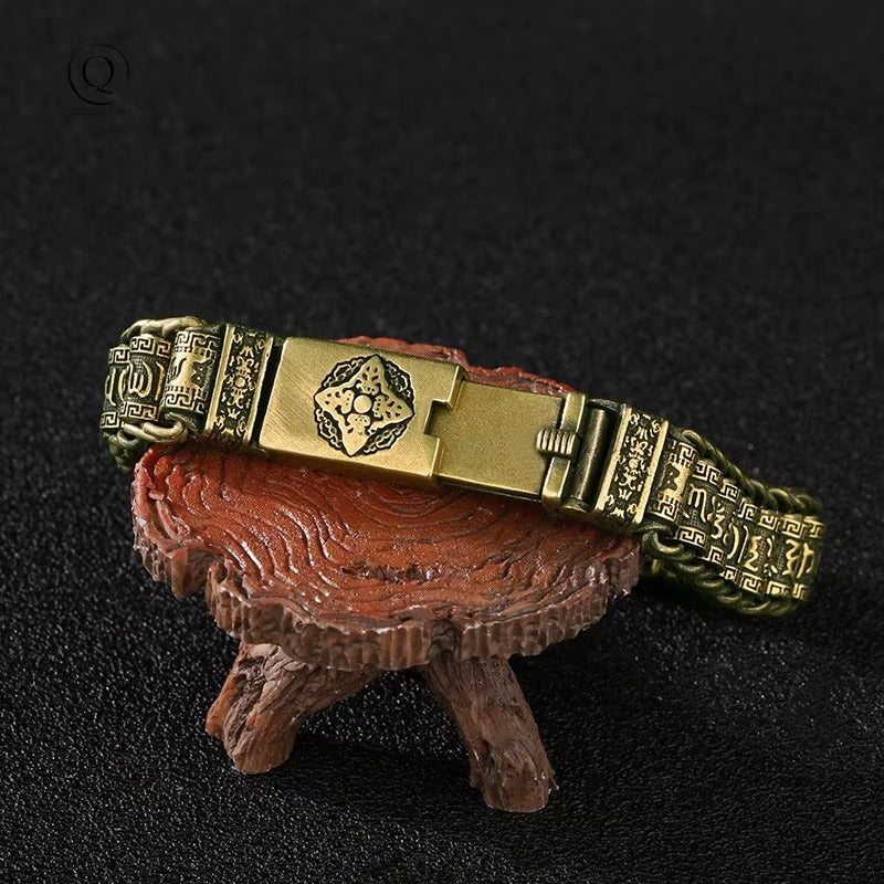 Pulseira de Cobre Tibetana - Om Mani Padme Hum