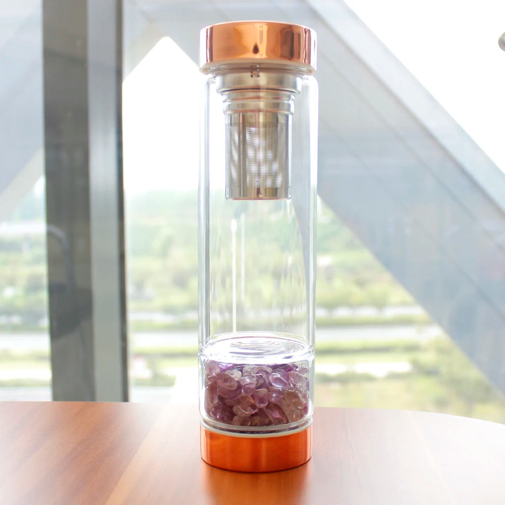 Vibrational Bottle Infused with Crystals - Women's Therapy