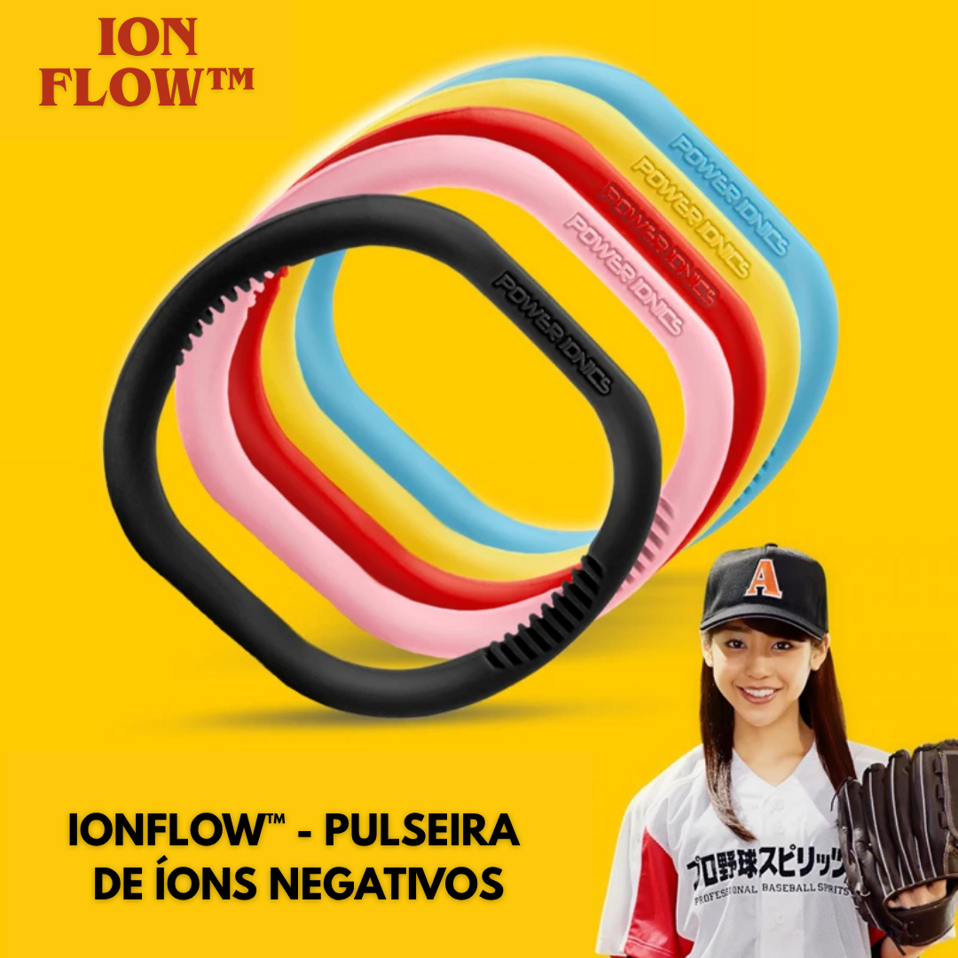 IonFlow™ - Pulseira Magnética Terapêutica de Íons Negativos | Titânio e Germânio para Bem-estar