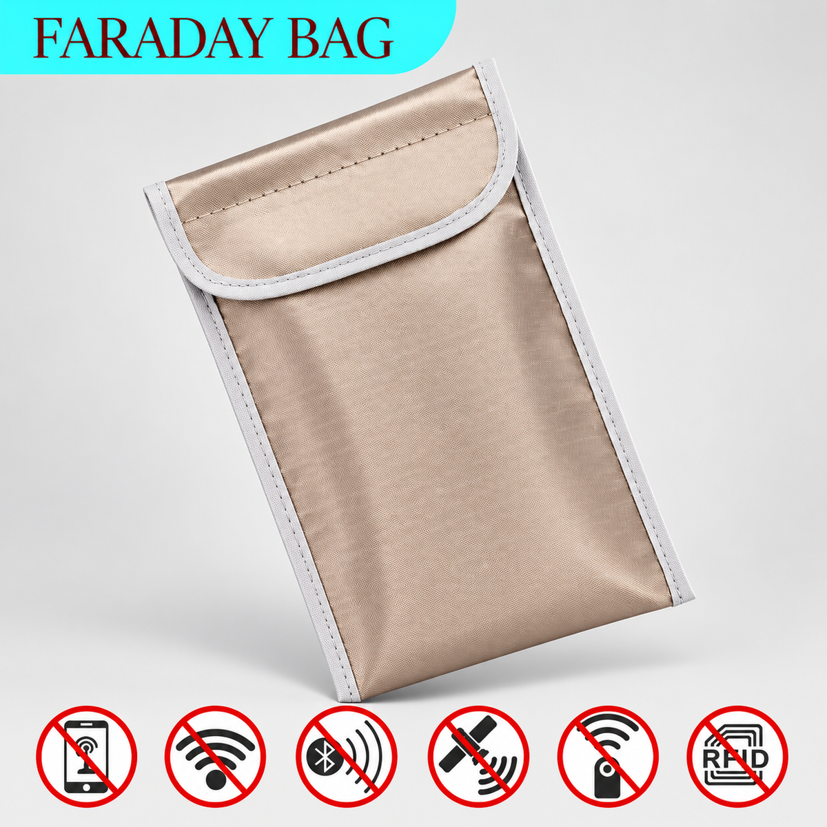 Bag para Celular com Proteção EMF e Privacidade | b-Faraday™