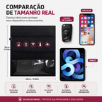 Bolsa Faraday Pro™ | Documentos, Fogo e Água | Bloqueio de Sinal e RFID