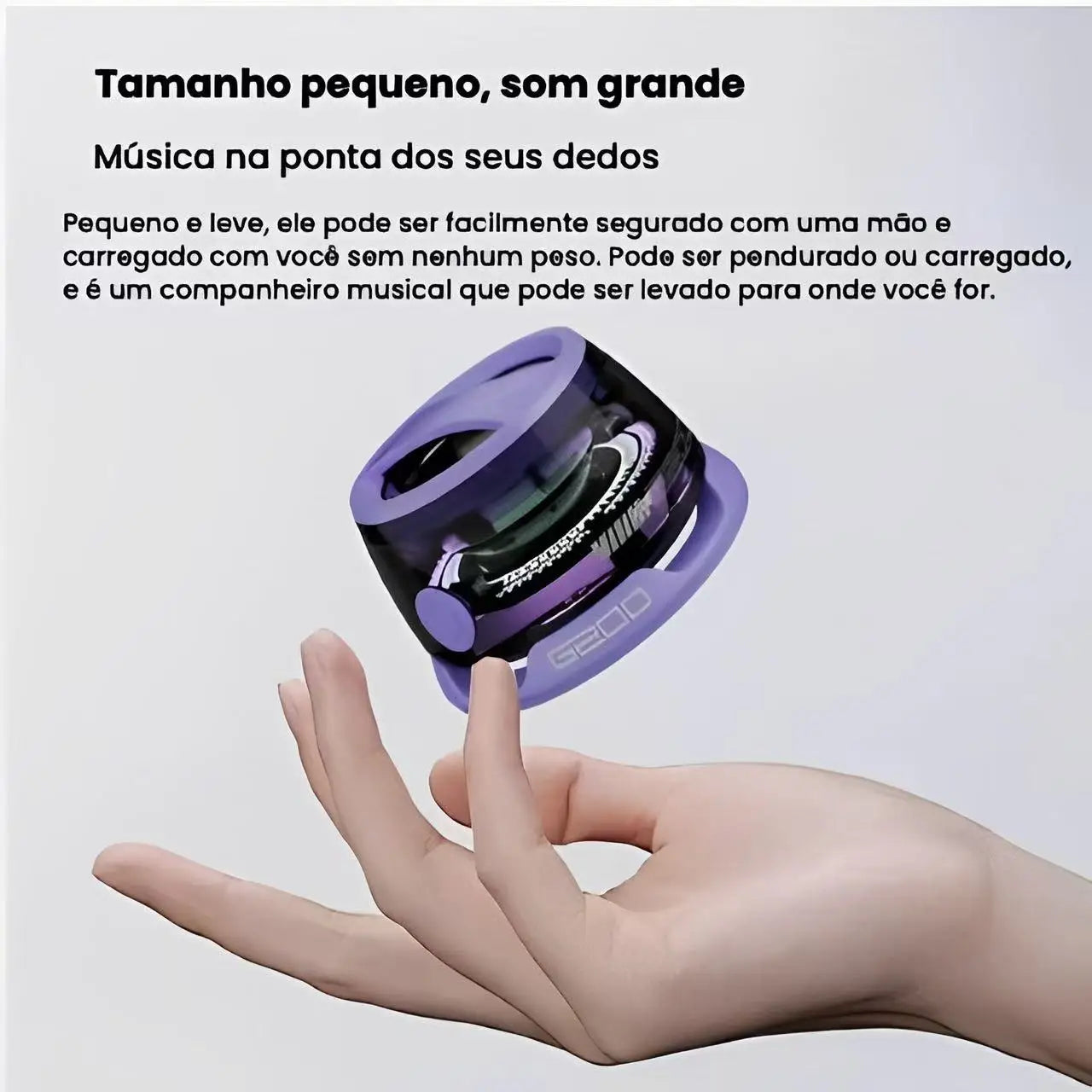 Caixa de Som Bluetooth Portátil com LED RGB | Magnética, à Prova d'Água e Mini Speaker