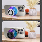 Caixa de Som Bluetooth Portátil com LED RGB | Magnética, à Prova d'Água e Mini Speaker