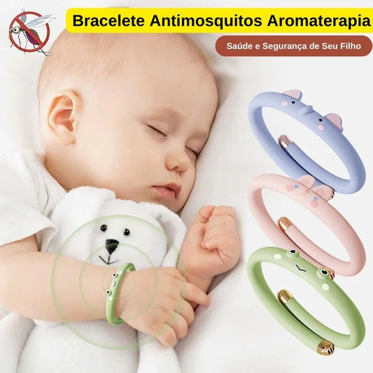 Bracelete Antimosquitos Aromaterapia para Crianças