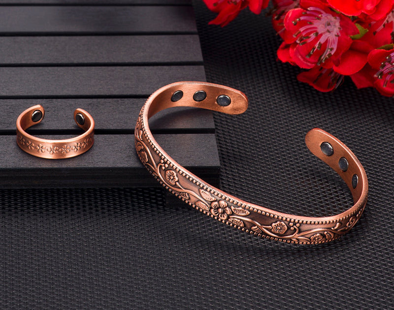 Bracelete e Anel de Cobre com Magneto - Life Copper™