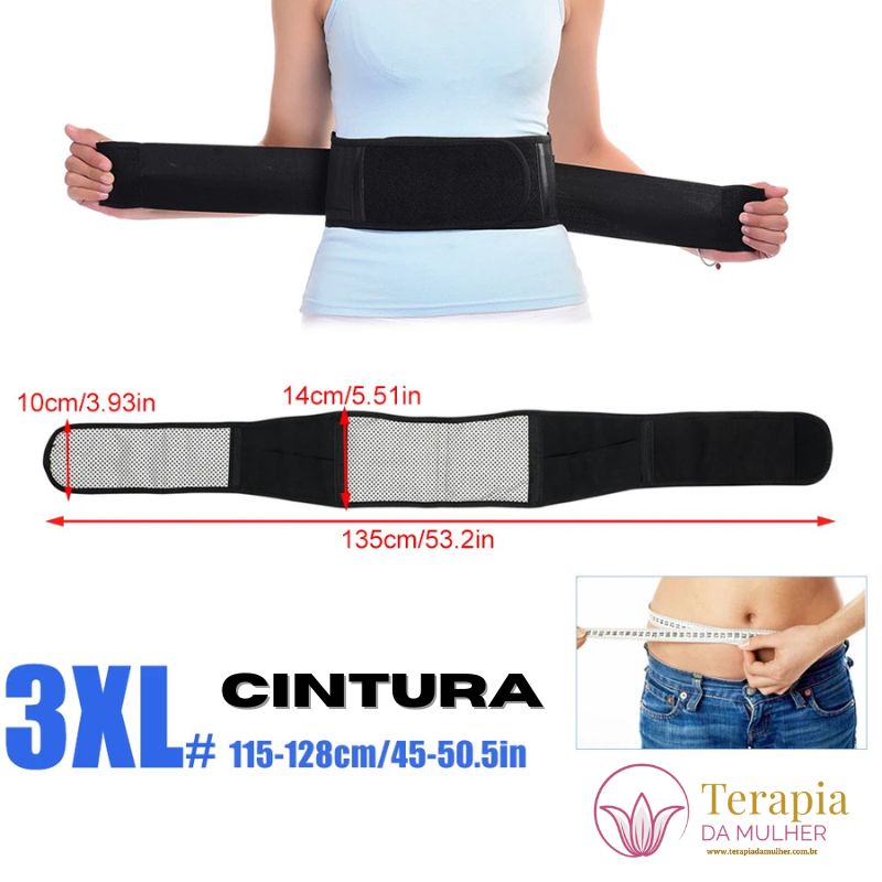 Cinta Magnética com Infravermelho Longo e Turmalina - Terapia da Mulher