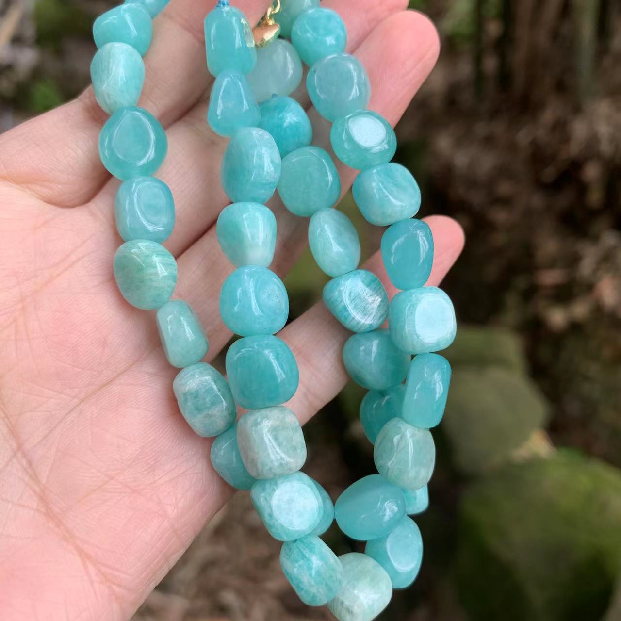 Colar com Pedras de Amazonite - Terapia da Mulher