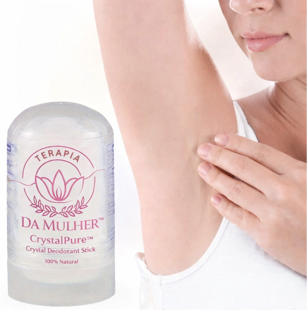 CrystalPure™ - Desodorante Natural de Cristal de Alumém | Kit Família 6 Unidades | Proteção 48h Sem Alumínio
