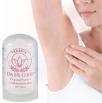 CrystalPure™ - Desodorante Natural de Cristal de Alumém | Kit Família 6 Unidades | Proteção 48h Sem Alumínio