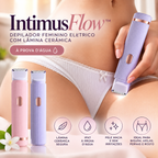 Depilador Feminino Elétrico com Lâmina Cerâmica | À Prova D'Água - IntimusFlow™