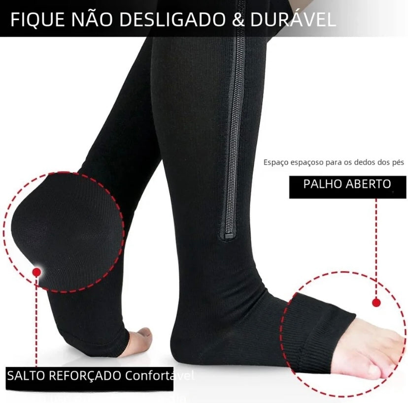 Meia de compressão com zíper - C-Socks™