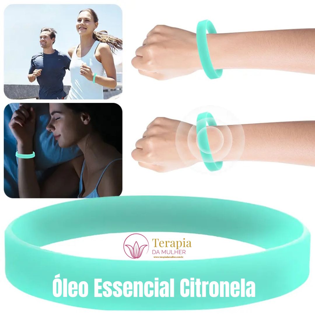 Bracelete Óleo Essencial de Citronela | Repelente Natural