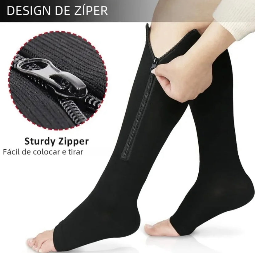 Meia de compressão com zíper - C-Socks™