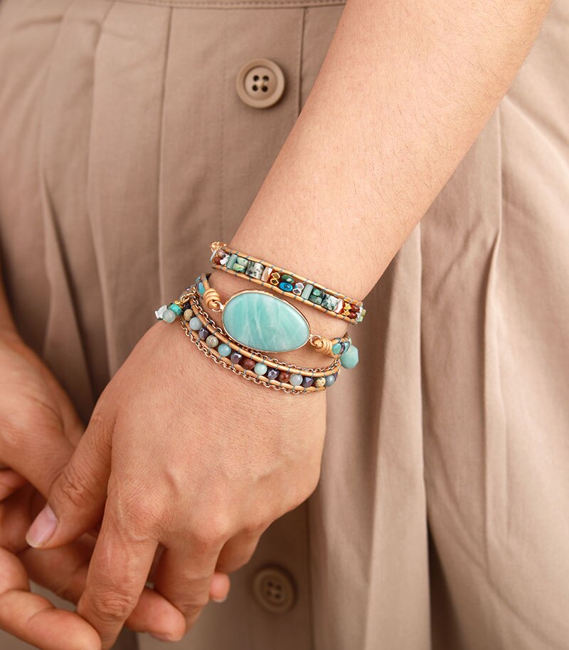 Peace Bracelet with Amazonite - Women's Therapy