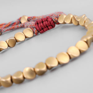 Pulseira Tibetana com Contas de Cobre