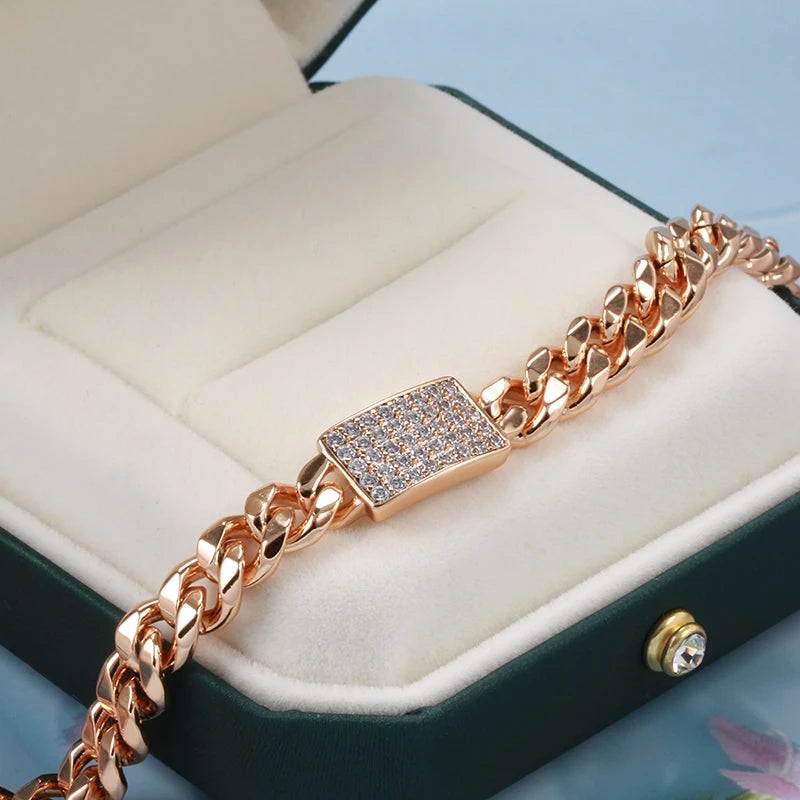 Éclat Royale™ — Pulseira de Cobre com Zircônias