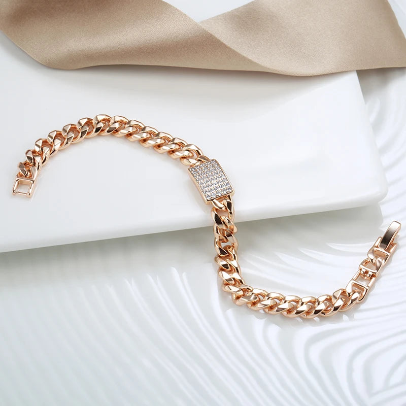 Éclat Royale™ — Pulseira de Cobre com Zircônias