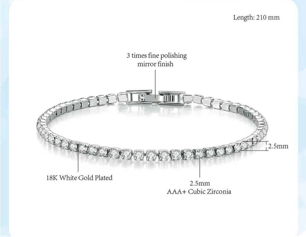 Pulseira de Cobre com Zircônia - Charm Design