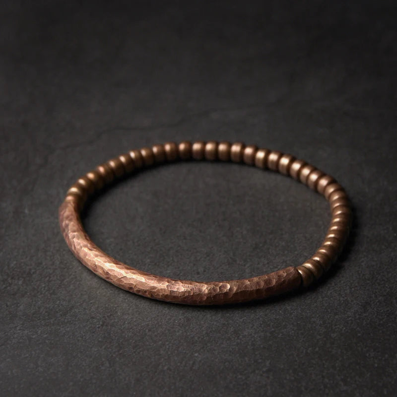 Bracelete de cobre martelado Energy-C™