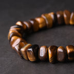 TigerLux - Bracelete de Olho de Tigre e Cobre Premium