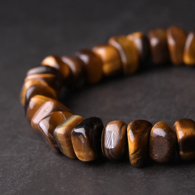 TigerLux - Bracelete de Olho de Tigre e Cobre Premium