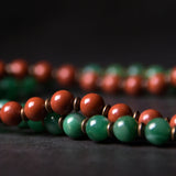 Linha Vintage de Bracelete em Cobre com Jade ou Jaspe