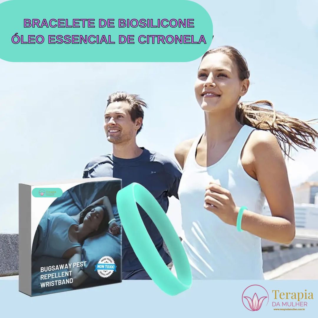 Bracelete Óleo Essencial de Citronela | Repelente Natural