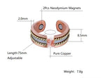 Bracelete e Anel de Cobre com Magneto - Terapia da Mulher