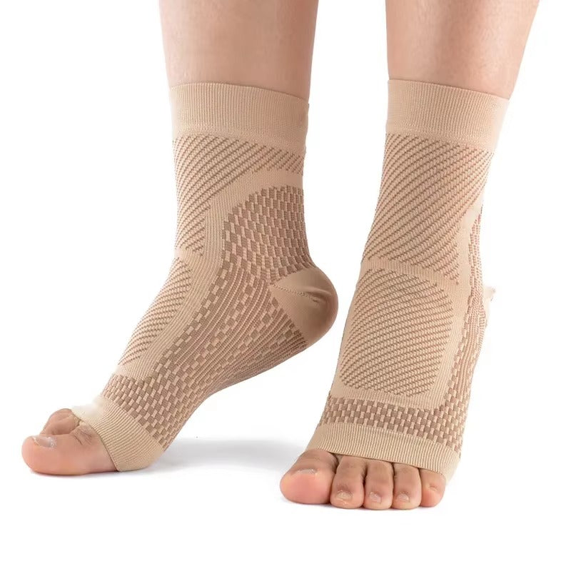 Fascitis plantar - Calcetín de compresión para aliviar el dolor y la hinchazón en los pies 