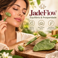 Kit Massagem Facial Jade Natural JadeFlow™ | Roller & Gua Sha - Equilíbrio e Prosperidade
