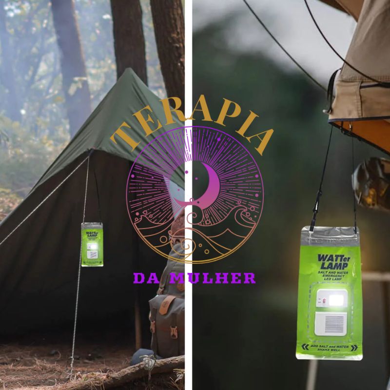 Lâmpada de LED a Água e Sal - Watter Lamp™